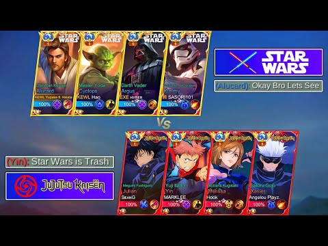 Star Wars Vs Jujutsu Kaisen Squad Trashtalkers! | Battle of YouTuber Vs TikTokers! | Who Will Win? 🔥