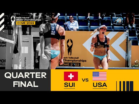 Heidrich/Verge-Depre, A 🇨🇭 vs. Kolinske/Hughes 🇺🇸 -  Quarterfinal Highlights Rome #BeachWorldChamps