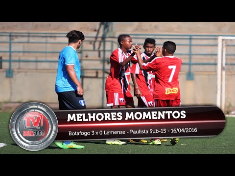 MELHORES MOMENTOS - Botafogo 3 x 0 Lemense - Paulista Sub-15 - 16/04/2016