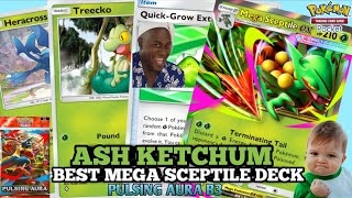 Ash Ketchum - Best Grass Type Mega SCEPTILE EX Deck For Quick Victory 🍀