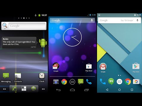 Android 2.3 vs 4.2 vs 5.0!