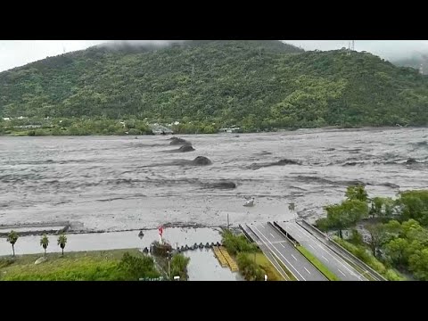 Rescue efforts continue in Taiwan after Typhoon Ragasa flooding