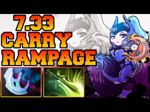 Luna Dota 2 Item Build Rampage Carry Guide Pro Gameplay 7.33