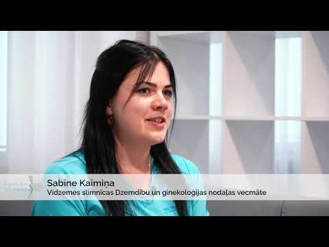 Vidzemes slimnīcas Dzemdību un ginekoloģijas nodaļas vecmāte Sabīne Kaimiņa