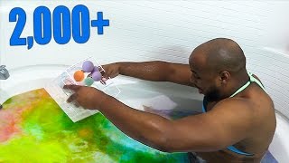 EXTREME 2000+ BATH BOMBS CHALLENGE!