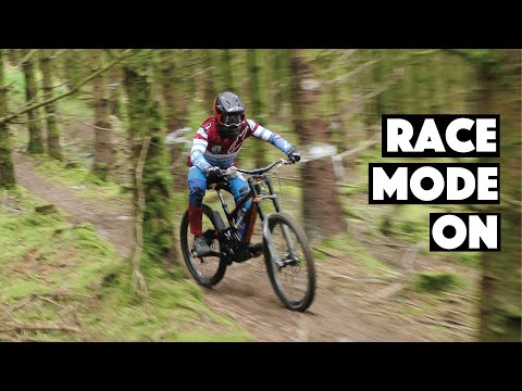 Race Mode On - Joe Breeden races hard his local DH track