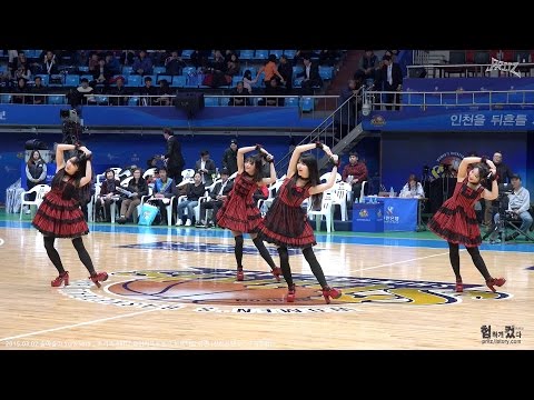 20150307 프리츠(PRITZ) 여자프로농구 시투 & 하프타임 공연 직캠 by 험하게컸다 [No Cut]