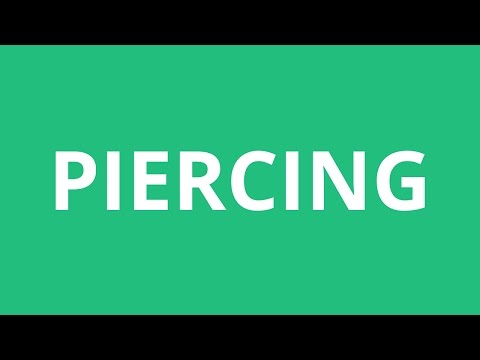 Part of a video titled How To Pronounce Piercing - Pronunciation Academy - YouTube