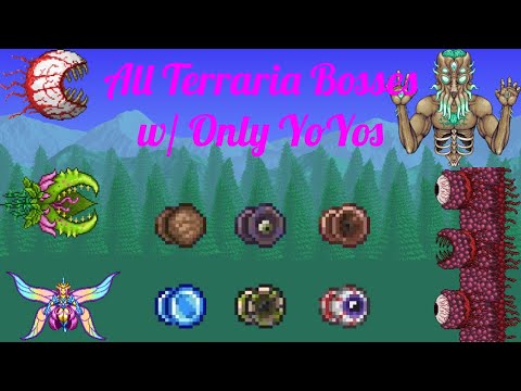 All Terraria Bosses with Only YoYos! [AmaDaunt]