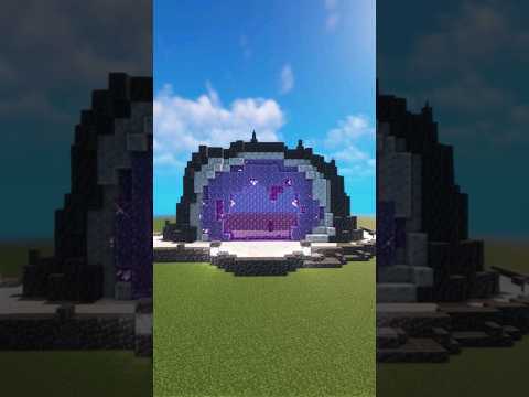 Insane Minecraft Neather Portal Geode Build! #shorts