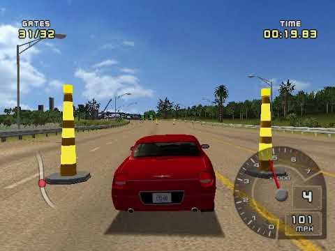 Ford Racing 2 Hard Walkthrough Part 11 - Ford Challenge: Movie Stars - 2003 Ford Thunderbird L.E.