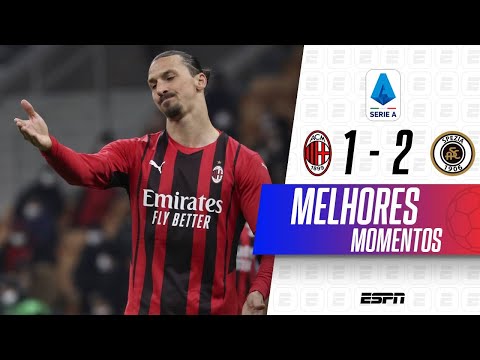 RAFAEL LEÃO FAZ GOLAÇO, MAS MILAN LEVA A VIRADA DO SPEZIA NO ÚLTIMO MINUTO | Melhores Momentos