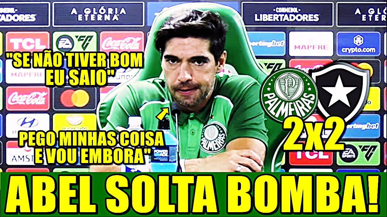 EXPLODIU AO VIVO!! COLETIVA DE ABEL FERREIRA APÓS PALMEIRAS x BOTAFOGO