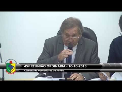 45ª Reunião Ordinária 10/10/2016