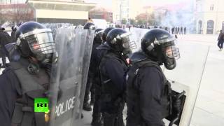 Riots, clashes in Kosovo after police issue arrest warrant for opposition MP