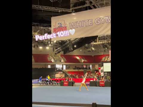 Level 3✨Floor routine🤍Perfect 10 @presidentialclassic2025🥇🏆  #gymnast #floorroutine