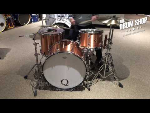 Q Drum Co. Brushed Copper 3pc Shell Pack - Gear Demo - The Drum Shop