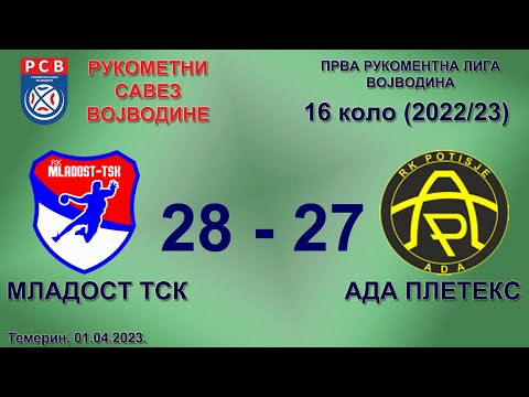 MKBJ RSVPRLV,  Kolo 16, Temerin 2023-04-01, MladostTSK - Ada Pleteks