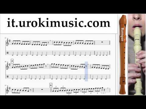 Lezioni di Flauto Dolce B. Passenger Let Her Go Parte#1 Melodia Tutorial Spartito Imparare