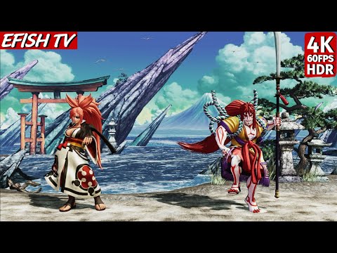 Baiken vs Senryo Kyoshiro (Hardest AI) - Samurai Shodown | 4K 60FPS