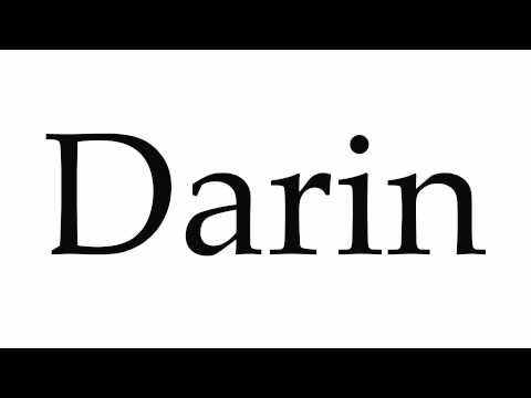 How to Pronounce Darin