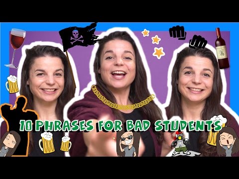 Learn the Top 10 American English Phrases for Bad Students - English Vocabulary