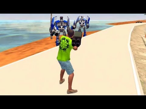 Vegas Crime Simulator - (Big Fight transformers robot Car) - Kill Auto Bot Car Robot