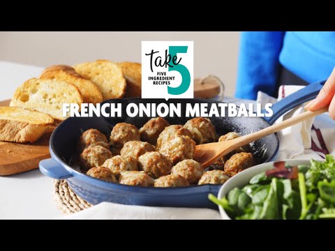 How to Make French Onion Meatballs | SavoryOnline