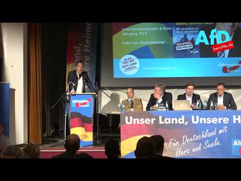 Ehrliche Worte: Thorsten Schulte (parteilos) zum 24.9. mit Prof. Dr. Jörg Meuthen in Bad Muskau.