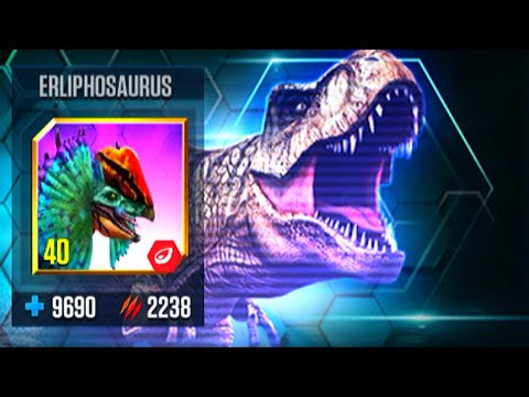 ERLIPHOSAURUS Vs YUDON Vs CERAZINOSAURUS (VIP BATTLE) | JURASSIC WORLD THE GAME
