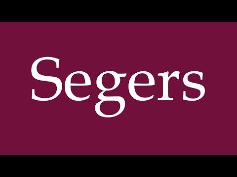 How to Pronounce ''Segers'' Correctly in German