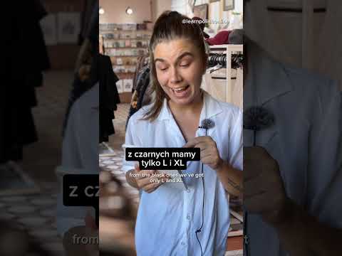 Clothes store dialogue in Polish