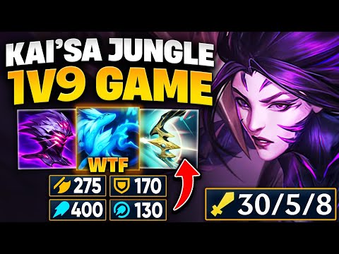 KAI'SA JUNGLE IS THE NEW GRAVES | DROPPING 30 KILLS IN HIGH ELO