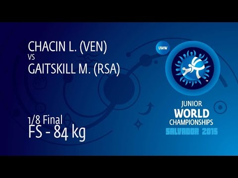 1/8 FS - 84 kg: M. GAITSKILL (RSA) df. L. CHACIN (VEN) by FALL, 8-8