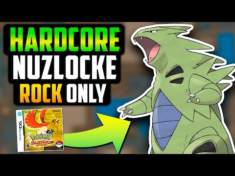CAN I BEAT A POKÉMON HEARTGOLD HARDCORE NUZLOCKE WITH ONLY ROCK TYPES!? (Pokémon Challenge)