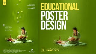 Educational Poster Design | School, College or Education Poster Design in Photoshop