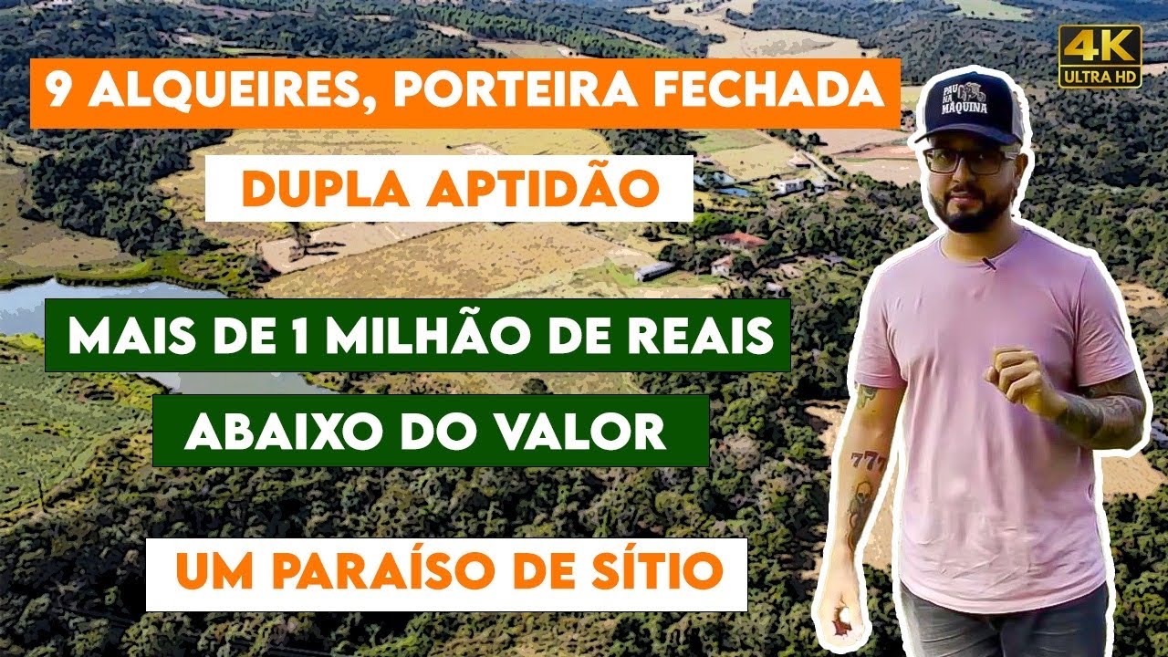 SÍTIO 9 Alqueires, PORTEIRA FECHADA - OPORTUNIDADE!!!