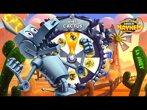 5x Cactus Wheel & Desert Afternoon  - Looney Tunes World of Mayhem