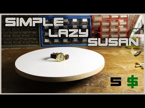 Part of a video titled Make A Simple Rotating Table "Lazy Susan" - YouTube