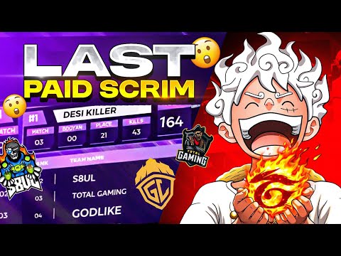 Last T1 10,000₹ Paid Scrim 💔 Gameplay With TEAM X || Is This The End Or New Beggining 😵??