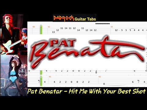 Hit Me With Your Best Shot - Pat Benatar - Guitar + Bass TABS Lesson