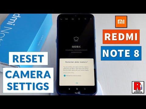 How to Reset Camera Settings on Xiaomi Redmi Note 8