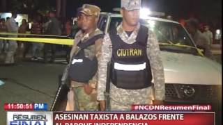 Asesinan taxista a balazos frente al Parque Independencia
