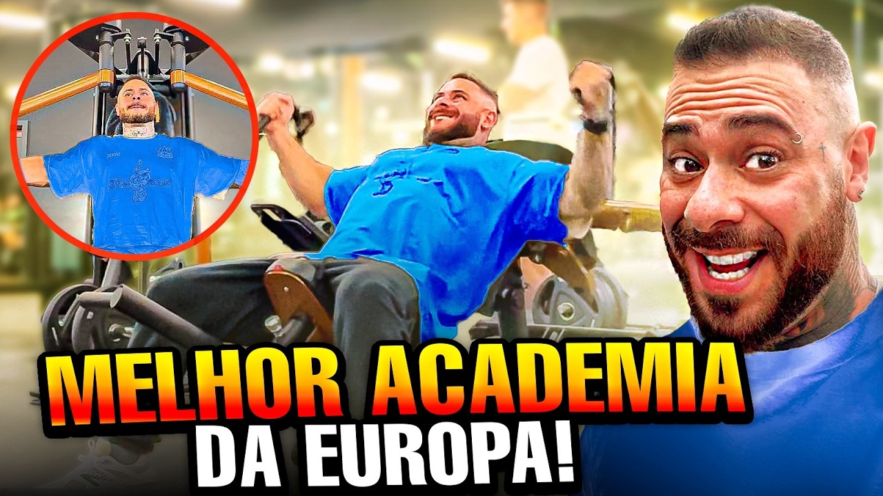 Achei a academia mais top de toda a europa! - Leo Stronda