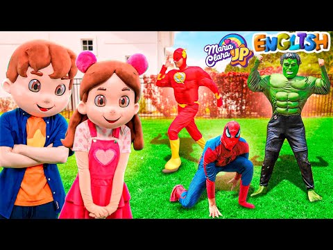 Maria Clara and JP eat fruits and vegetables and gain superpowers