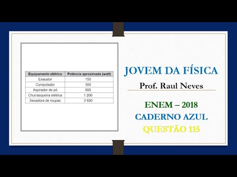 FÍSICA - ENEM 2018 (CADERNO AZUL) – QUESTÃO 115