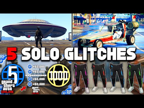 5 Solo Glitches in GTA 5 Online!