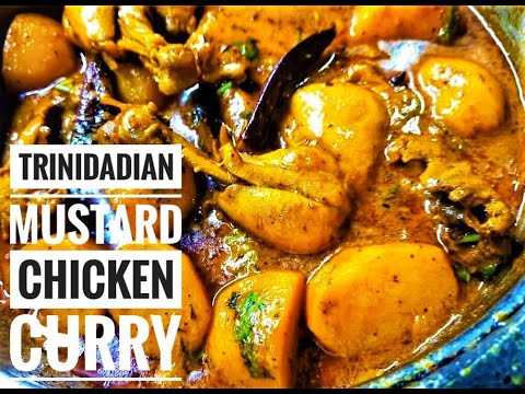 Trinidadian Mustard Chicken Curry Recipe / How to make Caribbean Chicken Curry with Mustard
