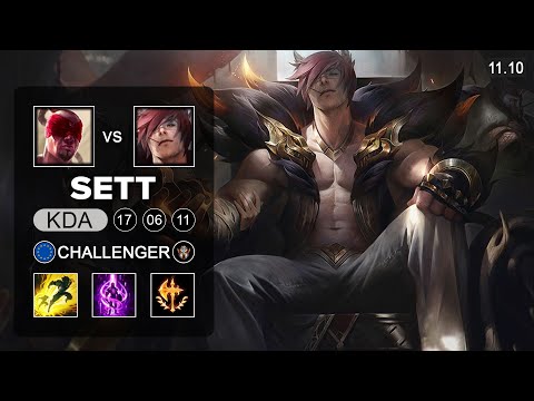 Sett Top vs Lee Sin - EUW Challenger Patch 11.10