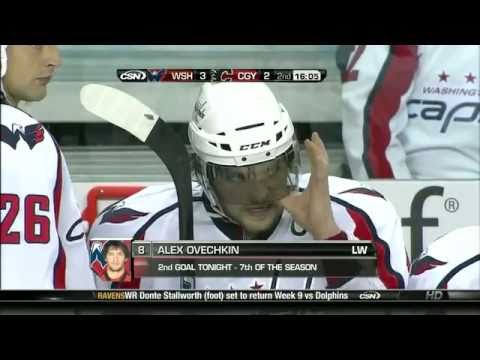 Alex Ovechkin Scores Two Goals In 12 Seconds 10/30/2010
